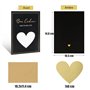 BETESSIN Lot de 6 Cartes à Gratter Bon Cadeau Personnalisable avec Autocollants et Enveloppes Carte de Vœux Carte Invitation pou