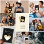 BETESSIN Lot de 6 Cartes à Gratter Bon Cadeau Personnalisable avec Autocollants et Enveloppes Carte de Vœux Carte Invitation pou