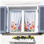 BETESSIN 3 Feuilles Stickers Électrostatique Printemps Autocollants Motif Fleurs Décoration Intérieure pour Fenêtre Vitre Porte