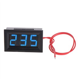 JunYe 2 Fils 0.56 "AC 30V-500V LED Voltmètre Numérique Voltmètre Moniteur Testeur pour 110V 220V 380V - Bleu