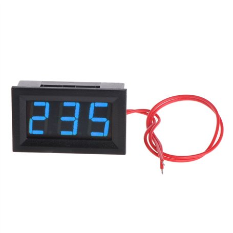JunYe 2 Fils 0.56 "AC 30V-500V LED Voltmètre Numérique Voltmètre Moniteur Testeur pour 110V 220V 380V - Bleu