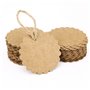 Miya® Lot de 100 étiquettes en papier en forme de fleur