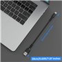 Câble USB C Court [20cm/0.2m, Lot de 5], ADILIFT USB Type C Chargeur Rapide 3A USB-A vers USB-C Câble pour Samsung Galaxy S10 S9