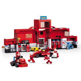 Sluban Racing Car Pit Stop Station Multicolore