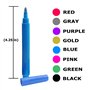 Effaçable Lavable Marqueur Name It Stylos pour Verrerie Fenêtre - 8 couleurs