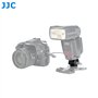 JJC Griffe pour Flash avec Prises de Synchronisation PC et Port Mini Phono 3,5 mm - Support pour Appareils Photo Reflex Numériqu