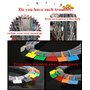 175 pièces nylon câble zip liens étiquettes marqueur Verrouillage Automatique avec 264 étiquettes Blanches et 2 pièces pour la G