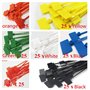 175 pièces nylon câble zip liens étiquettes marqueur Verrouillage Automatique avec 264 étiquettes Blanches et 2 pièces pour la G