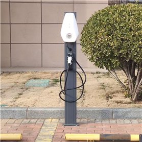 Poteau de Borne de Recharge Support de Chargeur Extérieur pour Véhicules Électriques avec Support pour Recharge de Véhicules Éle