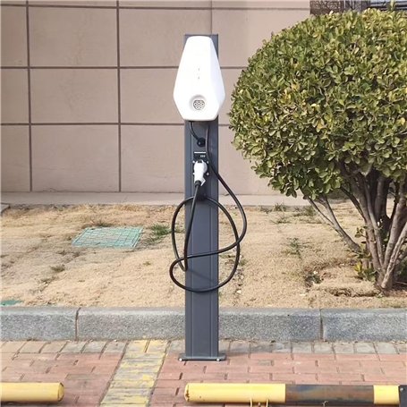 Poteau de Borne de Recharge Support de Chargeur Extérieur pour Véhicules Électriques avec Support pour Recharge de Véhicules Éle