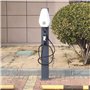 Poteau de Borne de Recharge Support de Chargeur Extérieur pour Véhicules Électriques avec Support pour Recharge de Véhicules Éle