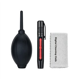 PROfezzion 3-in-1 Kit de Nettoyage Professionnel pour Appareils Photo Reflex Numériques (Incluant 1 x Stylo de Nettoyage d'Objec