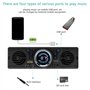 DONGMAO 1 din AV252 Autoradio Bluetooth Mains Libres stéréo FM intégré 2 Haut-parleurs Prend en Charge la Lecture Audio USB SD A