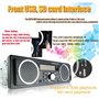 WEPARTICULAR Autoradio avec Bluetooth intégré 2 Haut-parleurs Lecture Audio 1 autoradio Din Lecteur Audio MP3 Bluetooth Mains Li