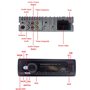 Universel 1 Din 24V Bluetooth autoradio Lecteur MP3 CD VCD DVD AUX USB FM Radio Auto Audio Lecteur de Voiture unité Principale P