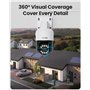 ZOSI 4K 8MP Caméra Surveillance Extérieure PoE, Caméra IP Pan 355° Tilt 140°, Suivi Automatique, Détection de Personne/Véhicule/