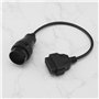 be in your mind Câble de Connexion Diagnostic de Voiture 38 Broches Mâle OBD1 vers 16 Broches Femelle OBD2 Compatible avec Merce