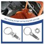 Be In Your Mind 4 Pièces Piston à Ressort Acier Inoxydable avec Filetage Bague Traction M6x1 Longueur 12 Mm Diamètre Extérieur B