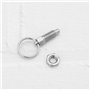 Be In Your Mind 4 Pièces Piston à Ressort Acier Inoxydable avec Filetage Bague Traction M6x1 Longueur 12 Mm Diamètre Extérieur B