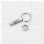 Be In Your Mind 4 Pièces Piston à Ressort Acier Inoxydable avec Filetage Bague Traction M6x1 Longueur 12 Mm Diamètre Extérieur B