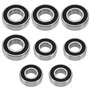 Be In Your Mind Kit de Roulements de Roue à Rouleaux de Remorque Pièce de Rechange 6004-2RS-C3 6202-2RS-C3 Compatible avec Erde