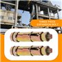Be In Your Mind Lot de 12 Boulons d'expansion Trois Parties M6 X 50 Mm - Ancrage Bouclier - Ancrage Robuste Zinc Plaqué 12 Mm Di