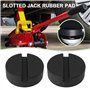 Be In Your Mind 4pcs Patins Levage en Caoutchouc à Fente de 75mm Capacité de 2 Tonnes Fente 10x10mm pour Support de Levage Véhic
