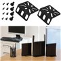 be in your mind 2pcs Kit de Montage en Rack Réglable pour Commutateur Distance de Trou Réglable 13-35 Mm Compatible avec Buffalo