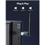 UGREEN Dongle Bluetooth 5.3 Antenne Haute Portée Clé Adaptateur USB pour PC Ordinateur Windows 11 10 8.1 Compatible avec Écouteu