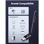 UGREEN Dongle Bluetooth 5.3 Antenne Haute Portée Clé Adaptateur USB pour PC Ordinateur Windows 11 10 8.1 Compatible avec Écouteu