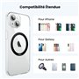 UGREEN 2 Pièces Anneaux Métalliques Compatible avec MagSafe Anneau Autocollant Adhésif 3M Épaisseur 0,65mm Accessoire pour Charg