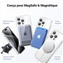 UGREEN 2 Pièces Anneaux Métalliques Compatible avec MagSafe Anneau Autocollant Adhésif 3M Épaisseur 0,65mm Accessoire pour Charg