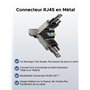 UGREEN Lot de 4 Cat 7 Connecteur RJ45 Ethernet Réseau Embout Fiche 10Gbps Installation sans Outil AWG 22-24
