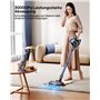 autonomie de 45 min d'aspirateur sans fil avec écran tactile/tasse