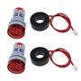 Create idea 2pcs Ampèremètre AC à Affichage Numérique LED Moniteur de Courant Alternatif à Testeur de Courant Alternatif pour In