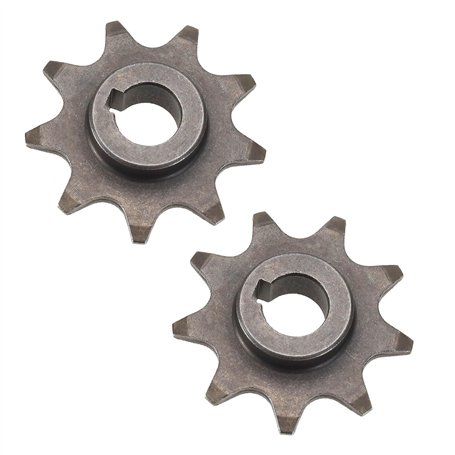 Create idea 2pcs Pignon à 9 Dents Pignon de Chaîne de Vélo Pignon de Moteur de Scooter Électrique Pignon de Moteur Pignon Synchr