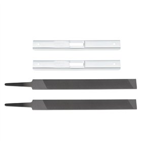 Create idea 2 Sets d'affûteuse de Scie à Chaîne Outil de Jauge de Profondeur Affûteur de Lime Plate Jauge de Profondeur de Tronç