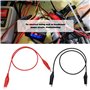 Create idea 20 Pièces Cordons de Test à Pinces Crocodiles pour Multimètres pour Tests électriques de Circuits avec Fils de Racco