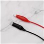 Create idea 20 Pièces Cordons de Test à Pinces Crocodiles pour Multimètres pour Tests électriques de Circuits avec Fils de Racco