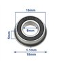 Create idea 10 Lot Roulements à Billes à Bride Double Scellés F688-2RS 8x16x5 Mm Roulements Roue Remplacement Adaptés Aux Outils