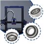 Create idea 10 Lot Roulements à Billes à Bride Double Scellés F688-2RS 8x16x5 Mm Roulements Roue Remplacement Adaptés Aux Outils