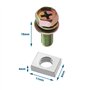 The Lord of The Tools Lot de 10 boulons et écrous de Batterie de Moto en Acier au Carbone M6 x 16 mm Vis et écrous carrés pour M