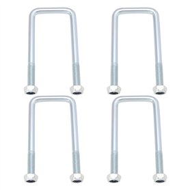 The Lord of the Tools 4 Jeux D'¨¦crous de Boulons en U en Acier Galvanis¨¦ M12x42mm Boulons en U avec ¨¦crou de Plaque Compatibl