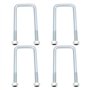The Lord of the Tools 4 Jeux D'¨¦crous de Boulons en U en Acier Galvanis¨¦ M12x42mm Boulons en U avec ¨¦crou de Plaque Compatibl