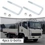 The Lord of the Tools 4 Jeux D'¨¦crous de Boulons en U en Acier Galvanis¨¦ M12x42mm Boulons en U avec ¨¦crou de Plaque Compatibl