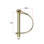 The Lord of the Tools Lot de 8 Goupilles de Retenue de Verrouillage d'arbre de 8mm pour Remorques Verrouillage d'attelage Clip e