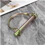 The Lord of the Tools Lot de 8 Goupilles de Retenue de Verrouillage d'arbre de 8mm pour Remorques Verrouillage d'attelage Clip e