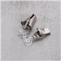 The Lord of the Tools 130x T-Glider Clips de Rideau Anneaux de Roulement en T avec Pince Crochets de Rideau avec Roues pour Croc