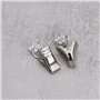 The Lord of the Tools 130x T-Glider Clips de Rideau Anneaux de Roulement en T avec Pince Crochets de Rideau avec Roues pour Croc