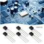 The Lord of the Tools 100pcs Transistors de Puissance Encapsulés en Plastique NPN 2N2222A 2N2222 40 V 0,6 A 0,625 W TO92 Compati